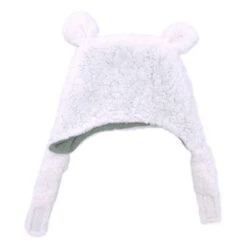 Devant 28 Bonnet Chapka Lapin En Sherpa 12/18m BB&CO Blanc